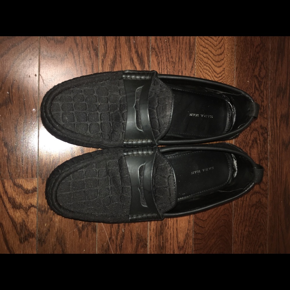 Zara Men’s Loafers Slip-Ons Men’s Shoes blue